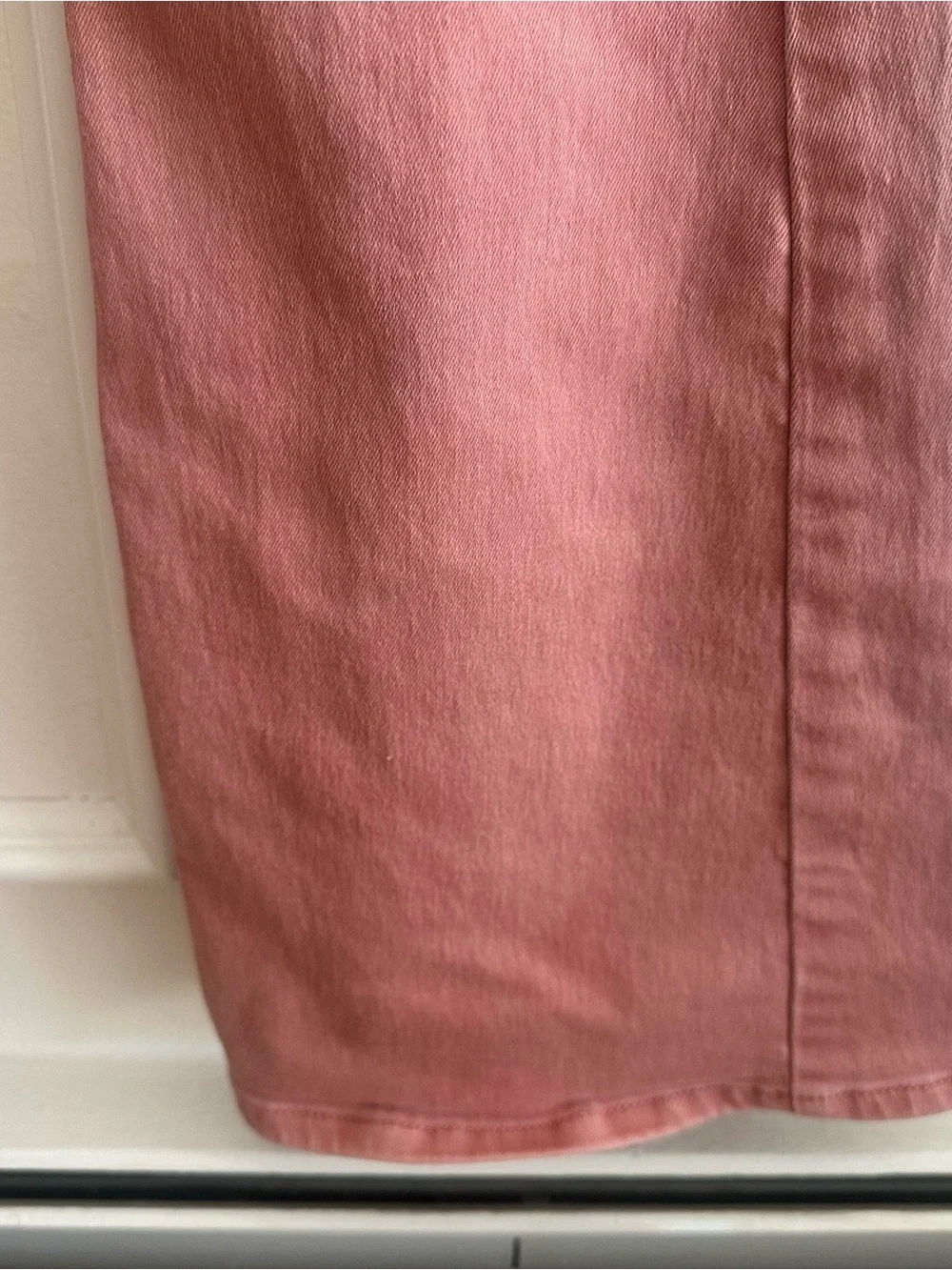 Free People We The Free Penny Pull-On Flare Jeans Clay Rose Pink Sz 28